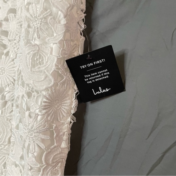 Lulus Romance Language White Backless Lace Dress - Picture 3 of 8